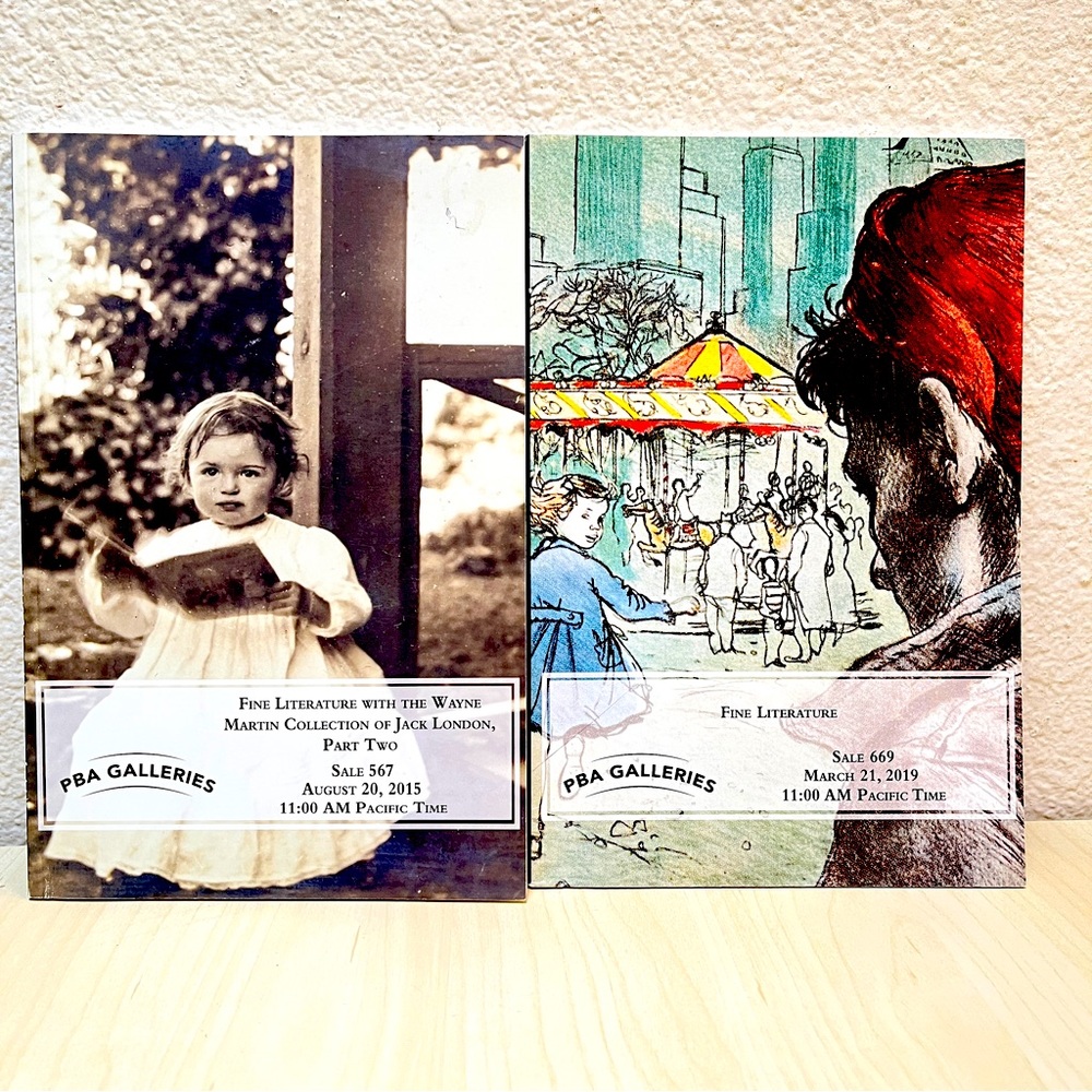 2 PBA Galleries Books. Auction Catalogs.Fine Literature.